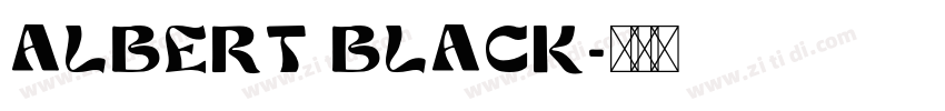 Albert Black字体转换